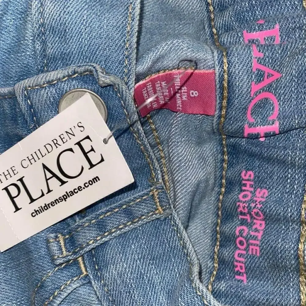 ⭐️ 3/$20 Girls The Children's Place Blue Denim Shorts Size 8 NWT